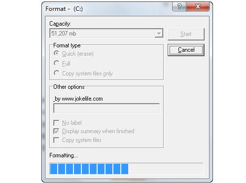 模拟格式化整人软件