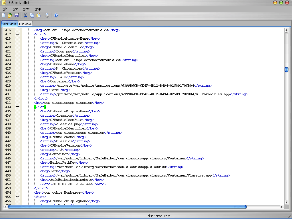 plist编辑器(plist Editor)